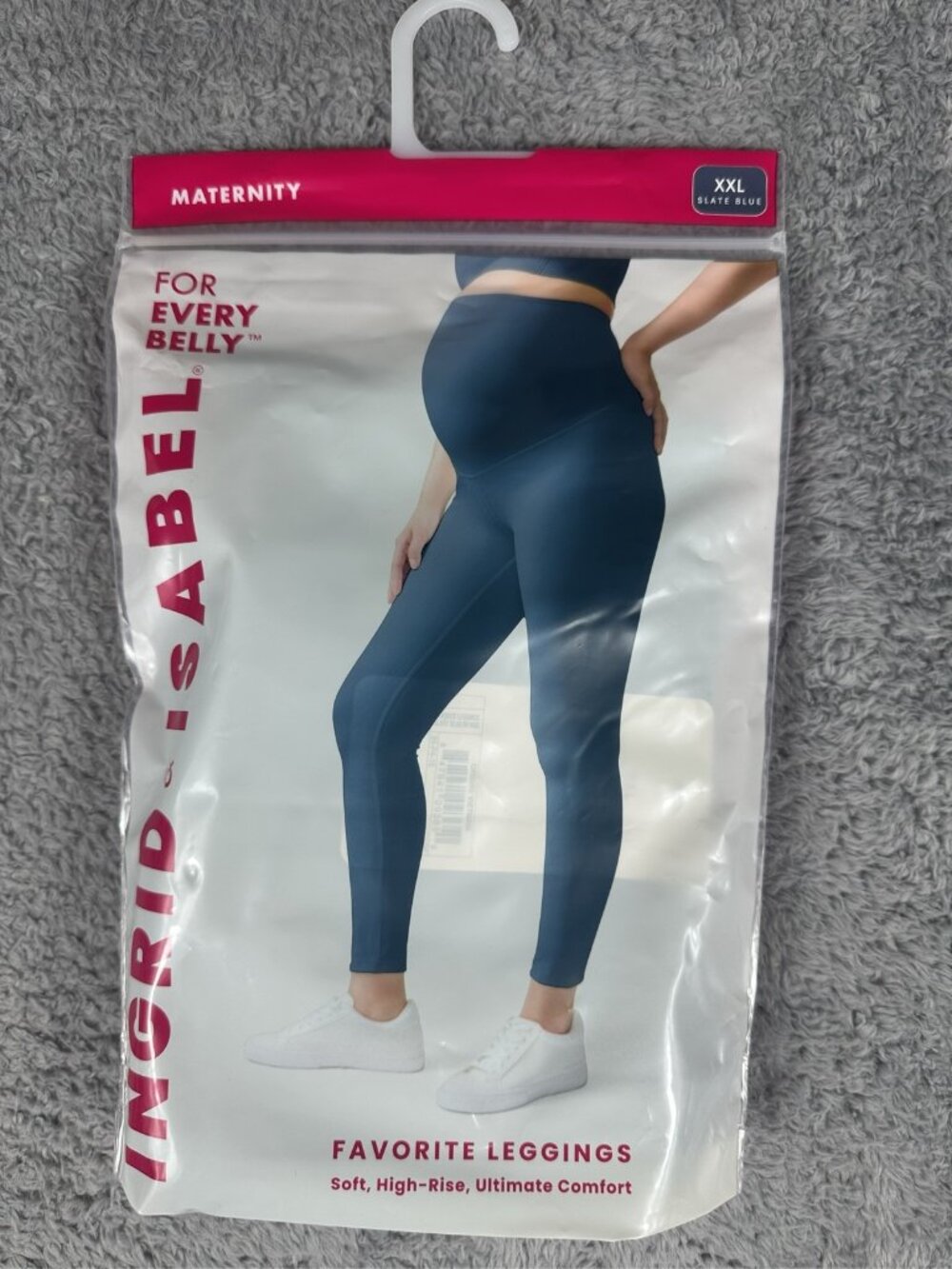 Ingrid & Isabel Maternity Favorite Leggings Slate Blue XXL High-Rise